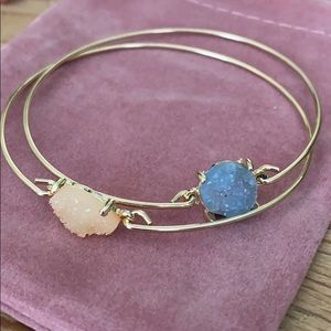 New Kevia Druzy and Gold Bracelets